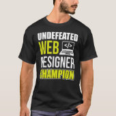 Onverslagen webontwerper Champion Css Programmer 2 T-shirt (Voorkant)