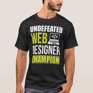 Onverslagen webontwerper Champion Css Programmer 2 T-shirt