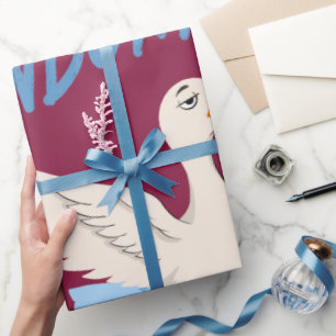Onverstoorde Gans Modus Grappige Balletgans Cadeaupapier