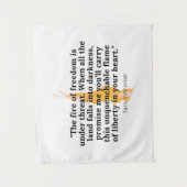 Onverteerbare vlam - Klein hout Wandkleed (Voorkant)