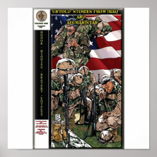 Onverteld verhalen uit Irak en Afghanistan GN-post Poster