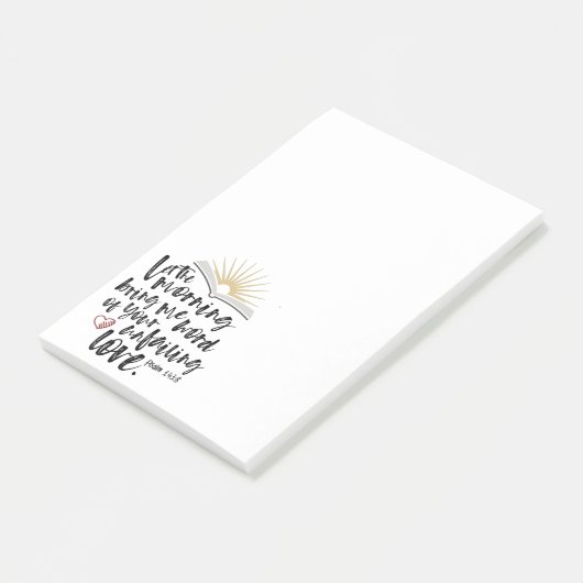 ONVERVALSTE LIEFDE Bijbel Schrift Post-it® Notes (Schuin)