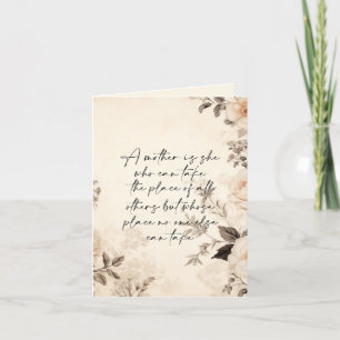 Onvervangbare Moeder Feestdagen Kaart