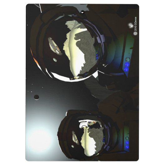 Onverwachte bezoekers UFO Klembord (Achterkant)