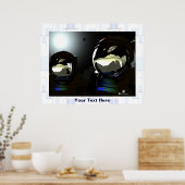 Onverwachte bezoekers UFO Poster (Keuken)