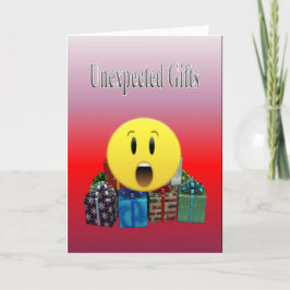 Onverwachte cadeaus kaart