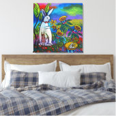 Onverwachte thee tijd galerij verpakte canvas Prin (Insitu (Slaapkamer))