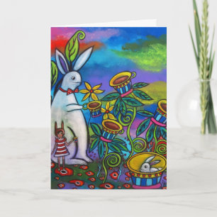 Onverwachte verjaardagskaart voor Tea Party Kaart