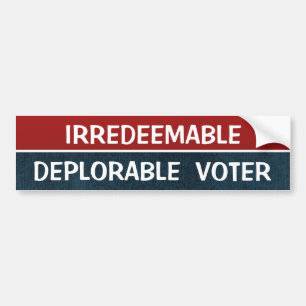 Onverzoenlijke Vreselijke Kiezers Grappig Hillary Bumpersticker