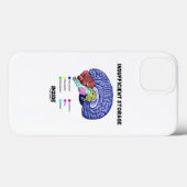 Onvoldoende opslag in de Humor van de hersenanatom Case-Mate iPhone Case (Achterkant (horizontaal))