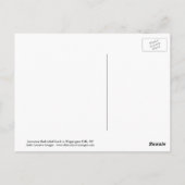 Onvolgroeide Rode Hawk op de grond Briefkaart (Achterkant)