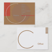 Onvolledig - Chubby Visitekaartje (Voorkant / Achterkant)