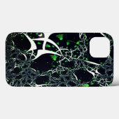 Onvolmaakte witte fractal op zwarte plek, brei Case-Mate iPhone case (Achterkant (horizontaal))