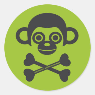 Onvoltooide Monkeys logo sticker