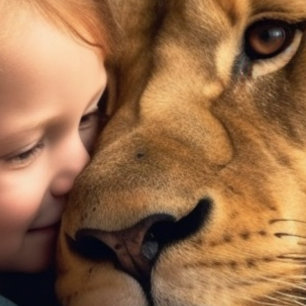 Onvoorwaardelijke liefde hangend wandkleed