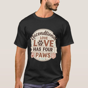 Onvoorwaardelijke Liefde Heeft Vier Poten Vintage T-shirt