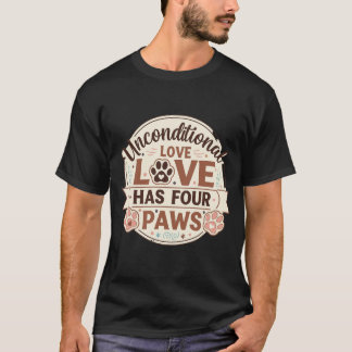 Onvoorwaardelijke Liefde Heeft Vier Poten Vintage  T-shirt