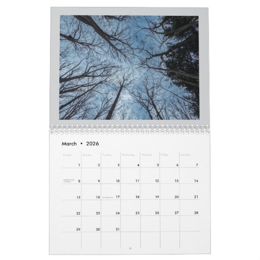 onvruchtbare schoonheid kalender (Mar 2026)