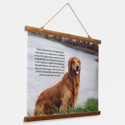 Onwankelbare trouw Inspirerend Hangend Wandkleed (Gebogen)