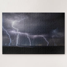 Onweer blikseminslag nacht, 1014 stuks