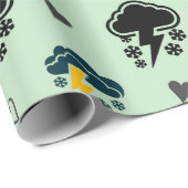 Onweer ⚡Inpakpapier. Cadeaupapier (Rol Hoek)