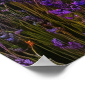 Onweer over lavendelvelden - Dramatisch Poster (Hoek)