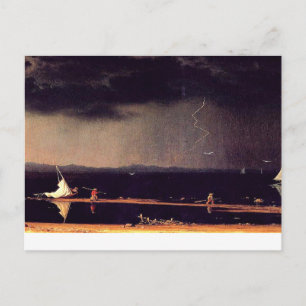 Onweersbui bij Narragansett Bay, fine art ansichtk Briefkaart