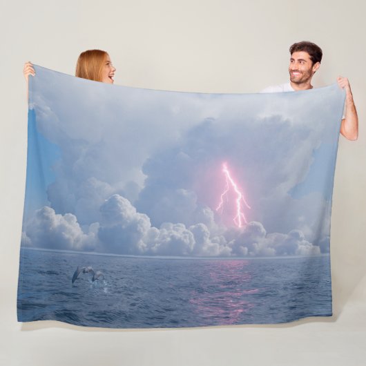 Onweersbui Fleece Deken (In situ)