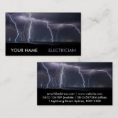 Onweersfoto Elektricien Elektriciteit Visitekaartje (Voorkant / Achterkant)