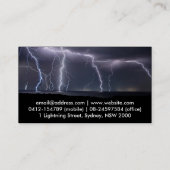 Onweersfoto Elektricien Elektriciteit Visitekaartje (Achterkant)