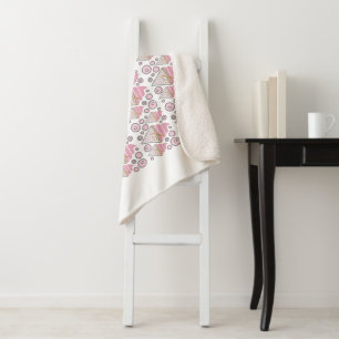 Onweerstaanbaar Ice Cream Licorice Sherpa Blanket Deken