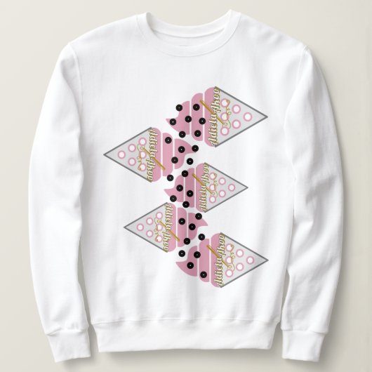 Onweerstaanbaar Ice Cream Sprinkles Sweatshirt (Design voorkant)