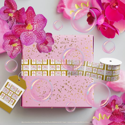 Onweerstaanbaar Ijsroom Drop en Karamel Cadeaulabel