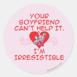 onweerstaanbaar ronde sticker