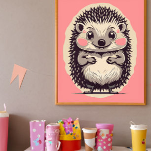 Onweerstaanbaar Schattigee egel Hedgie Foto Afdruk