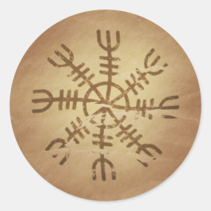 Onweerstaanbaarheid Oude IJslandse magische charme Ronde Sticker