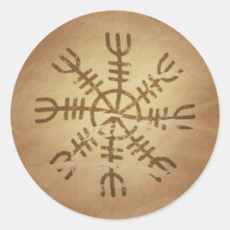 Onweerstaanbaarheid Oude IJslandse magische charme Ronde Sticker