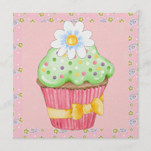 Onweerstaanbare cupcake uitnodigingen - SRF