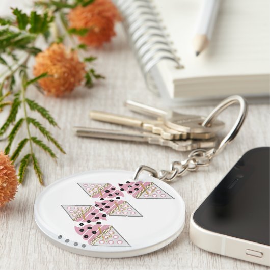 Onweerstaanbare Ice Cream Sprinkles Sleutelhanger (Voorkant Rechts)