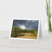 Onweerswolk boven canyonlandschap kaart (Voorkant)