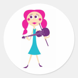 onwettelijk ronde sticker