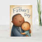 Onwrikbaar geloof en liefde Vaderdag Kaart (Voorkant)