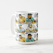 onwrikbaar oplossen koffiemok (Voorkant links)