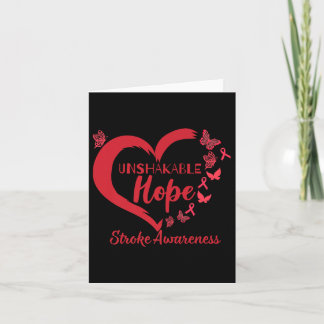 Onwrikbaar Warrior Heart Stroke Awareness Month 20 Kaart