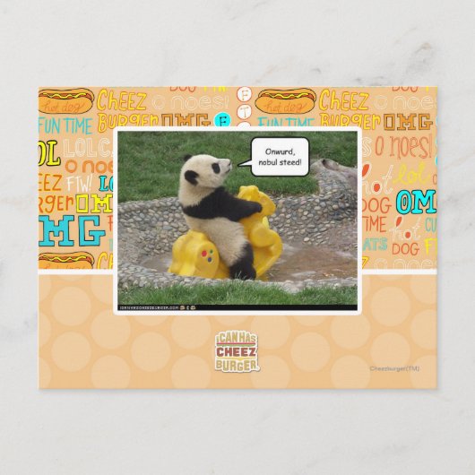 Onwurd, nobul steed! briefkaart (Voorkant)