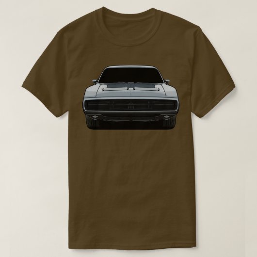 Onyx Black 1970-lader RT voorzijde T-shirt (Design voorkant)