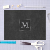 Onyx Black Velvet | Monogram karton Tissuepapier (Craft)