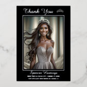 Onyx Carte de remerciements imprimée à l'huile bri (Recto)