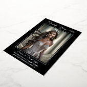 Onyx Carte de remerciements imprimée à l'huile bri (Rotation)