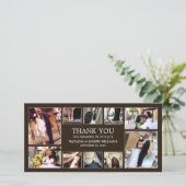 ONYX COLLAGE | BRUILOFT BEDANKT KAART (Staand voorkant)